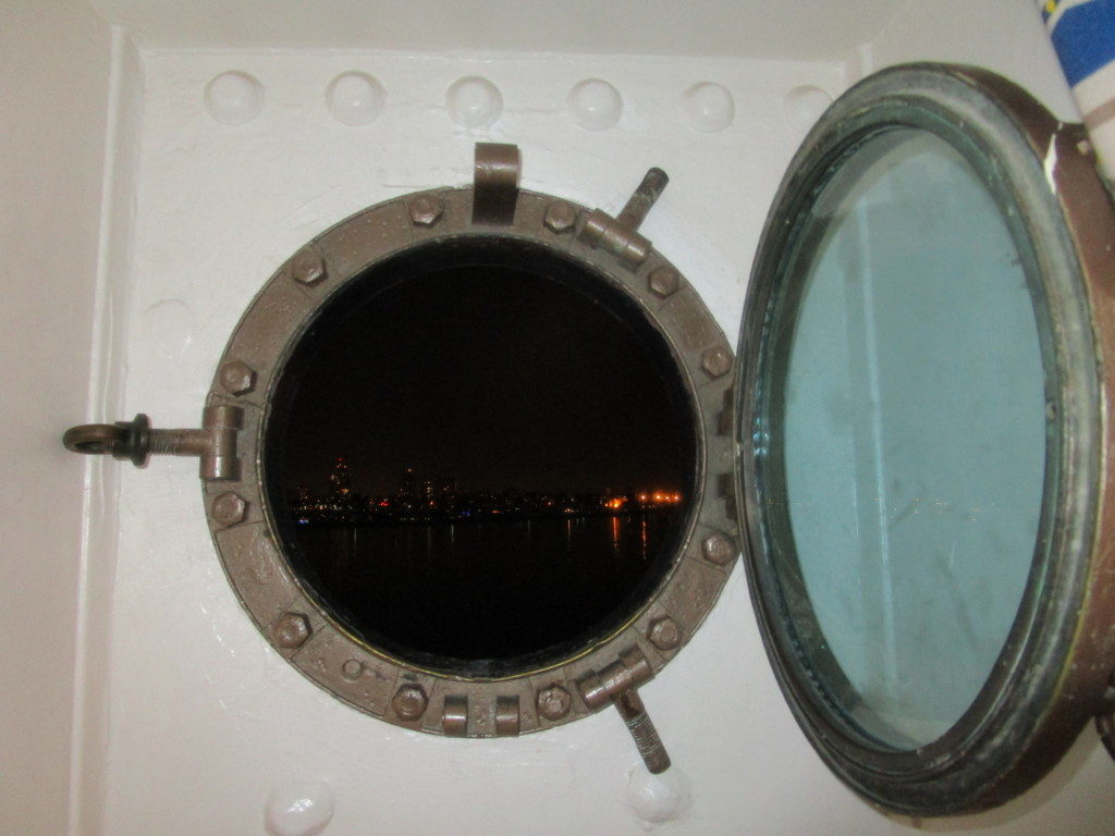 CRUISE LINGO - a picture of a cruise ship porthole