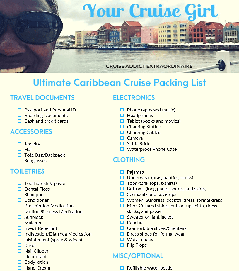 Ultimate Caribbean Cruise Packing List