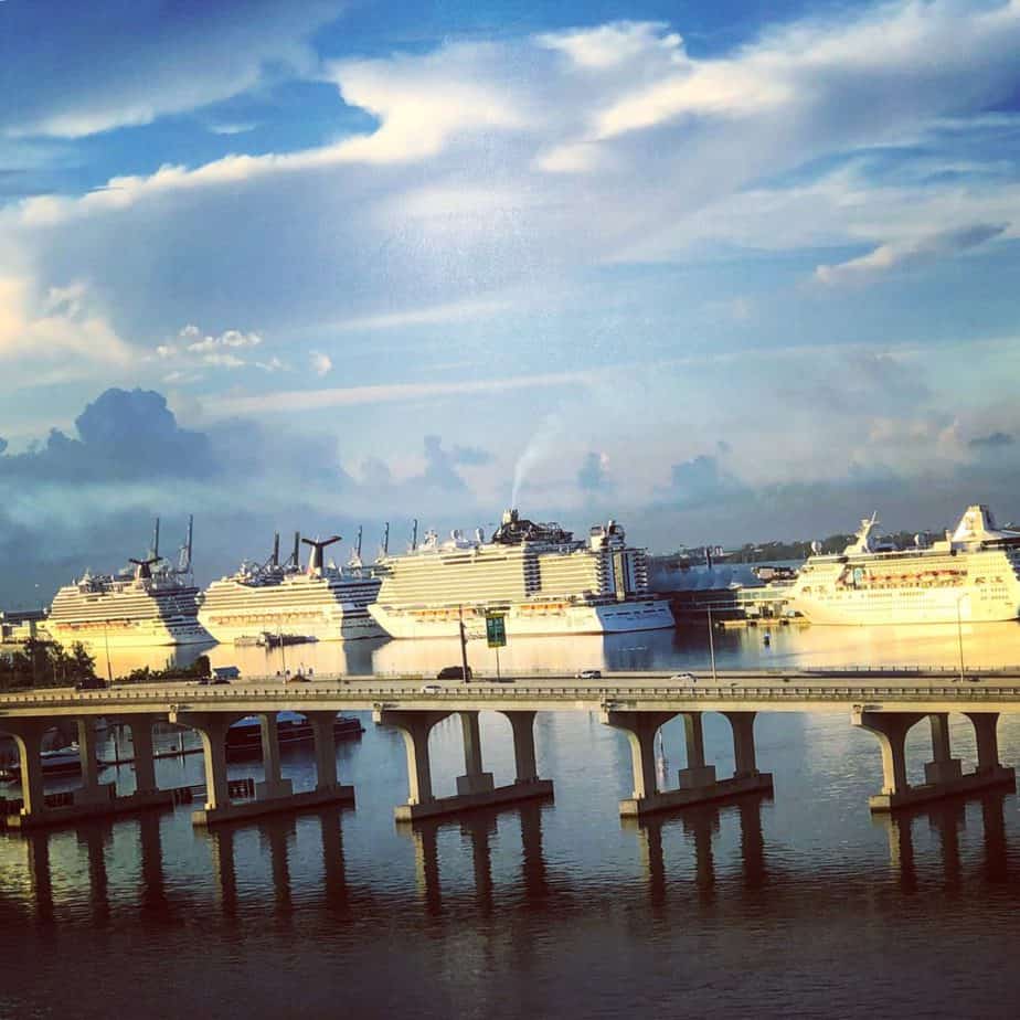 Ships at the Port of Miami