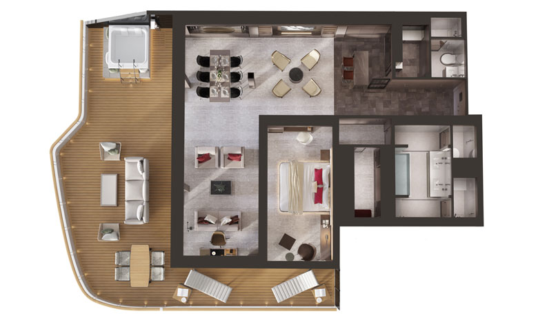 Ritz-Carlton Owner's Suite Floor Plan