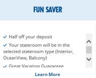 Picture of Fun Saver on Carnival's website