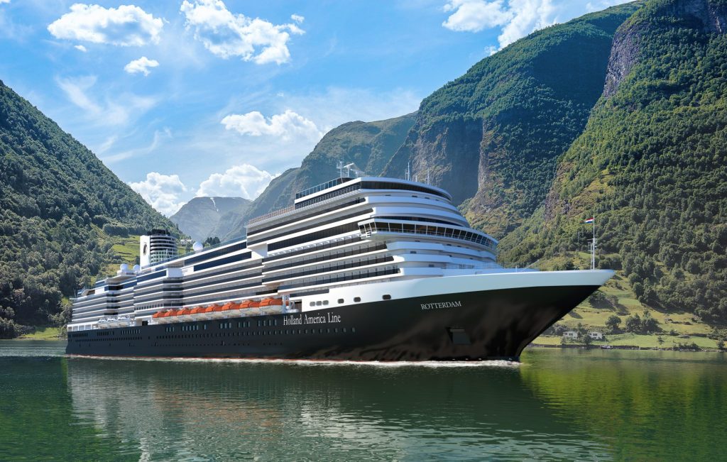 photo of holland america's rotterdam cruise ship of 2021