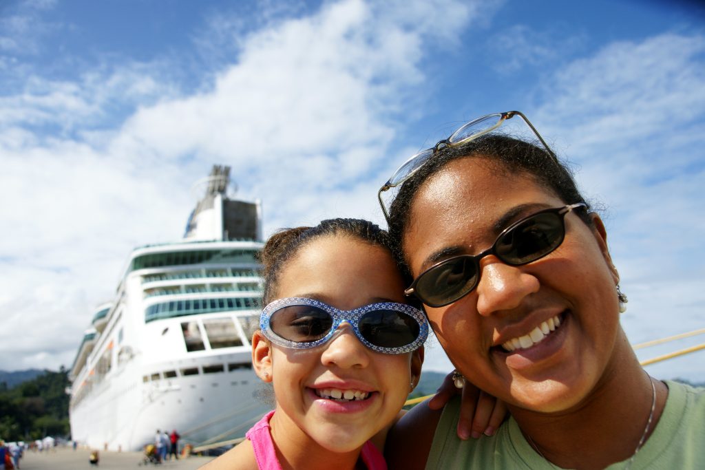 Family on Cruise Ship. Cruises for kids.