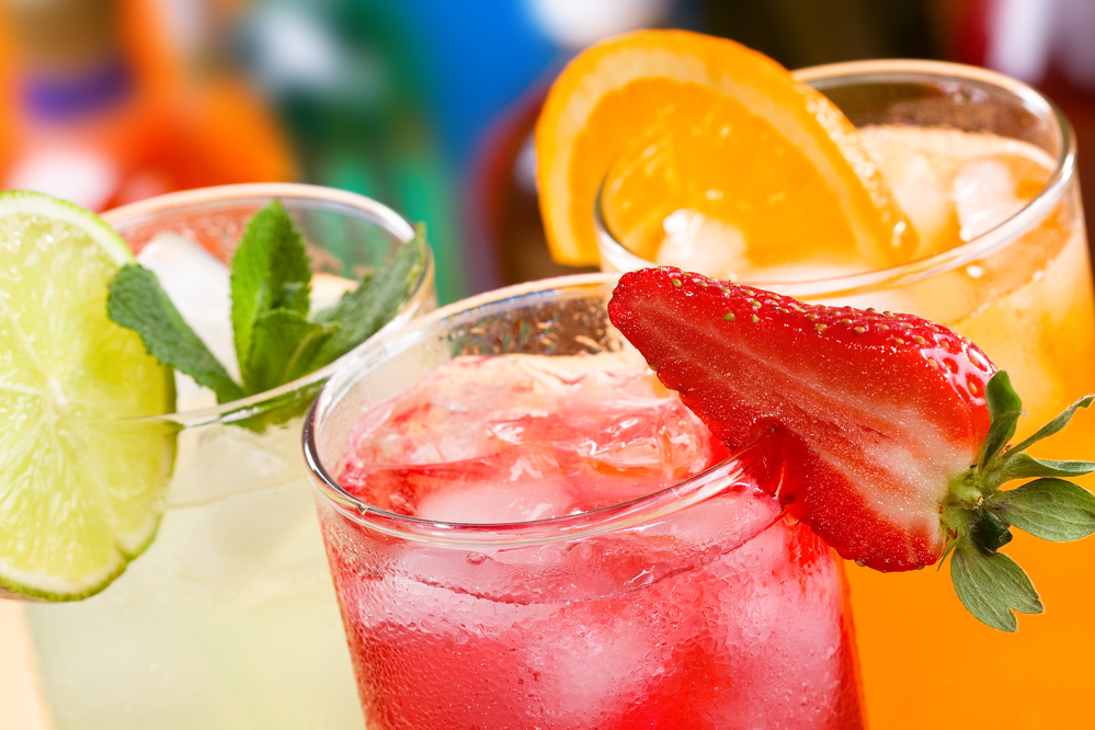 MSC Cruises drink package: photo of cocktails with fruits and berries